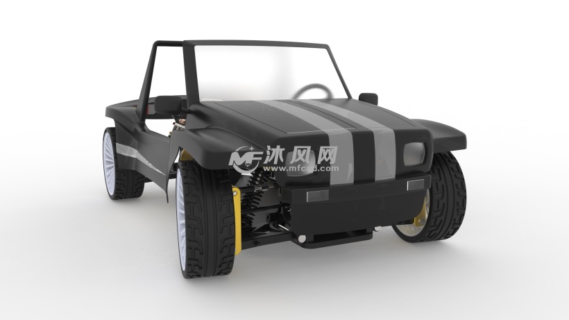 遥控玩具车sw模型 - ProE玩具公仔类模型下载