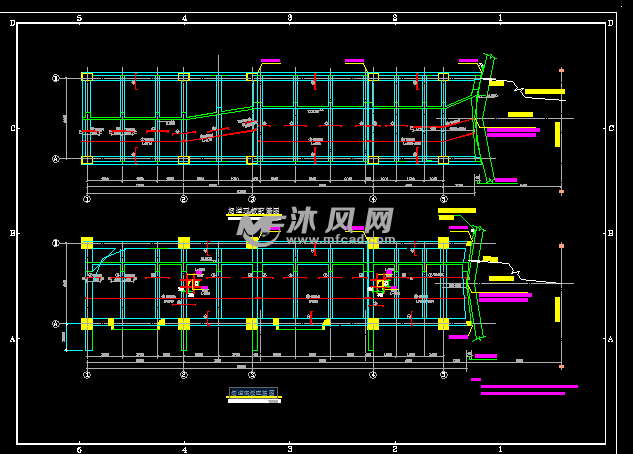 烟囱烟道施工图 - cad车间厂房建筑图纸下载,免