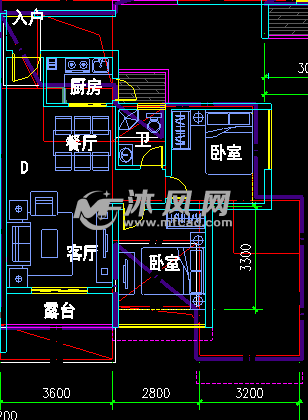 图纸适用房及小手工cad装修户型-AutoCAD包包作图纸建制布经济拼图片