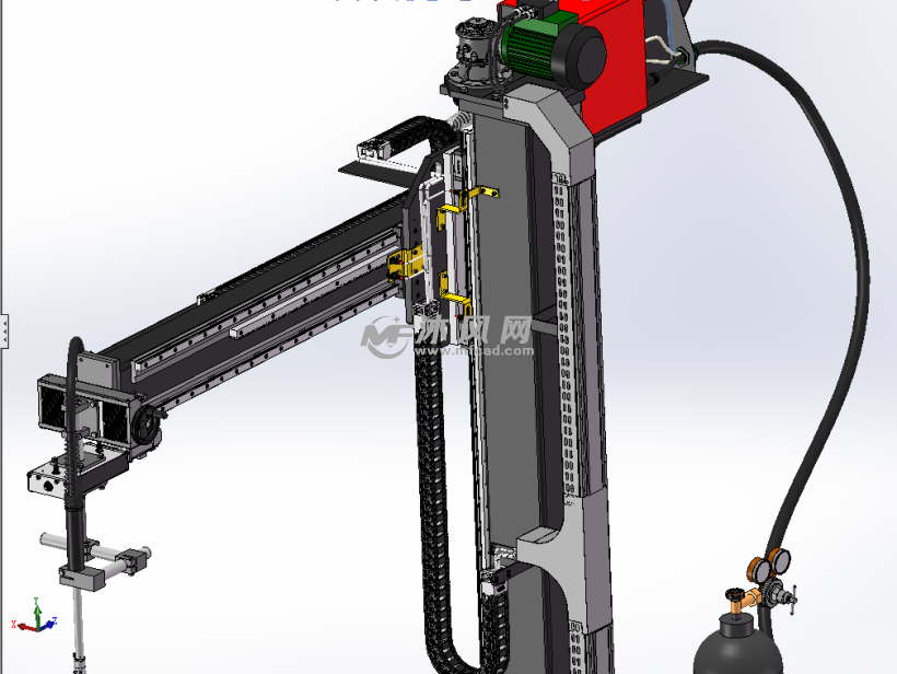 自动焊接设备生产线模型 - solidworks小五金模