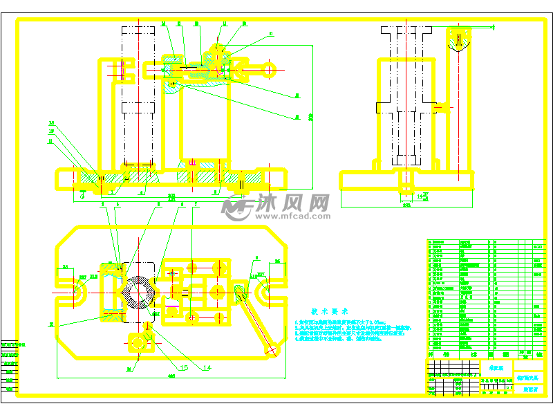 支撑套筒5-铣p面夹具装配图-model