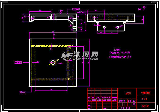 z4112型台式钻床装配图