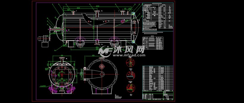 各种型号杀菌釜工艺流程图及总装结构图