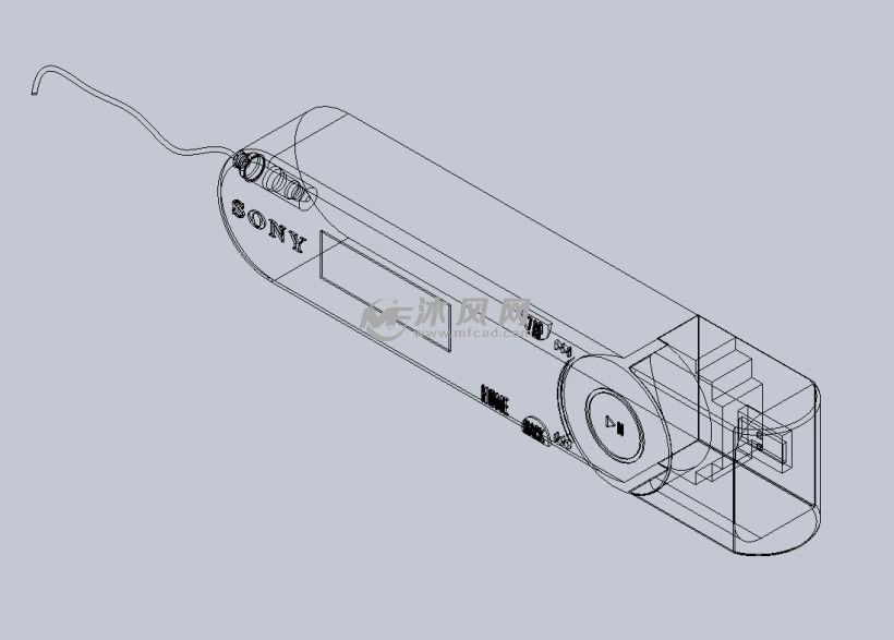 索尼MP3随身听 - solidworks数码产品类模型下