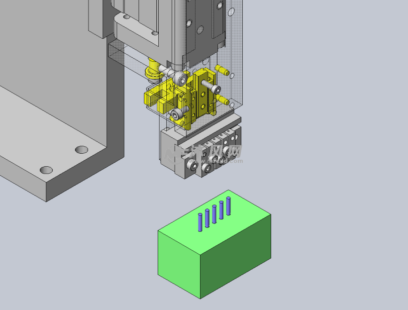 电气元件接触点测试装置 - solidworks机械设备