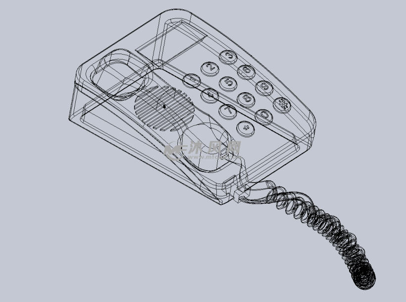 电话座机模型设计图