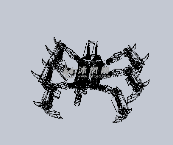 星际大战的蜘蛛机器人设计模型