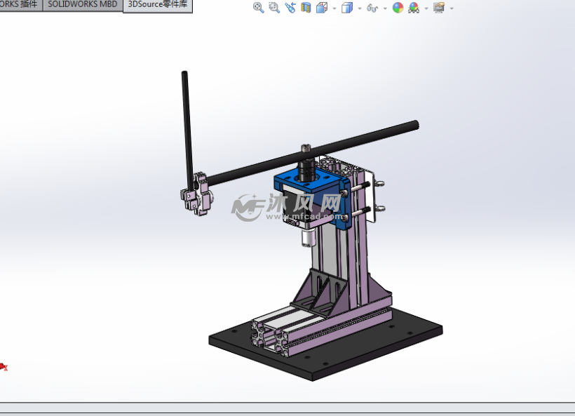 旋转式倒立摆设计模型- solidworks生活用品类