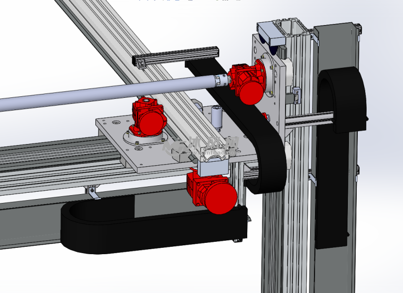 桁架导轨机器人三维模型 solidworks机械设备模型下载 沐风图纸