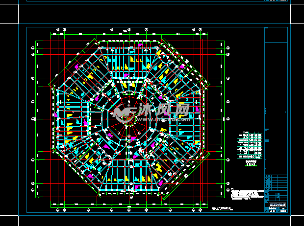 八角楼结构施工图