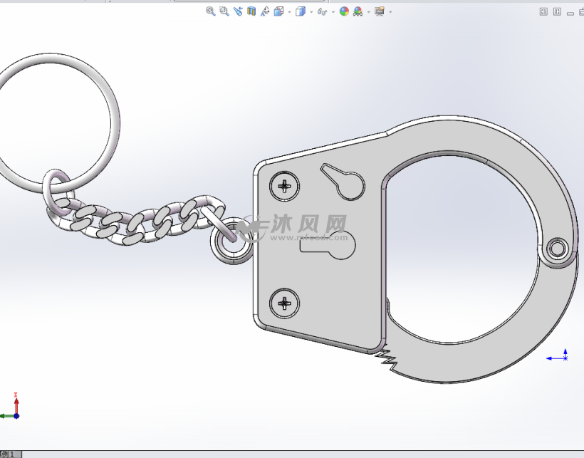 手铐链铐模型