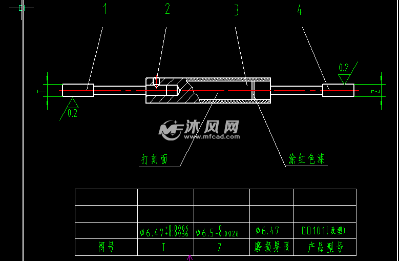 轴承孔塞规 - 其他autocad机械图纸 - 沐风图纸