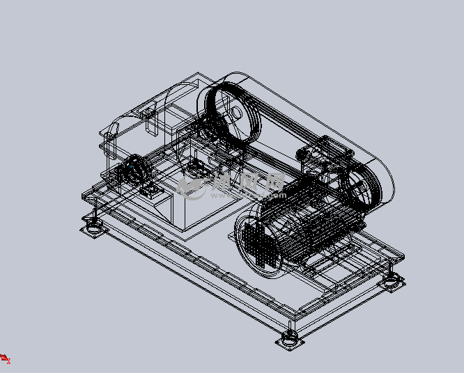 皮带传动机设计模型 - solidworks机械设备模型