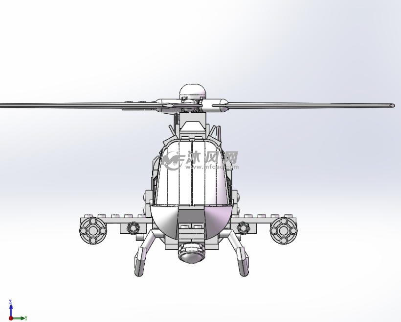 益智玩具攻击武装直升飞机模型