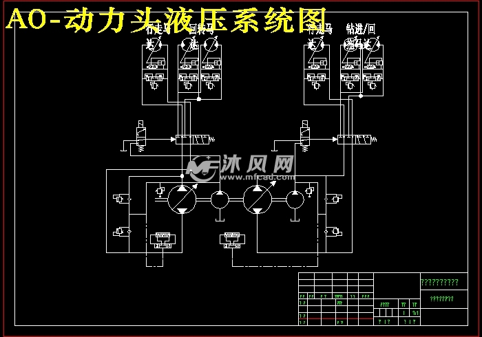 动力头液压系统图