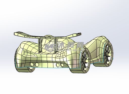 四驱赛车整体外形模型