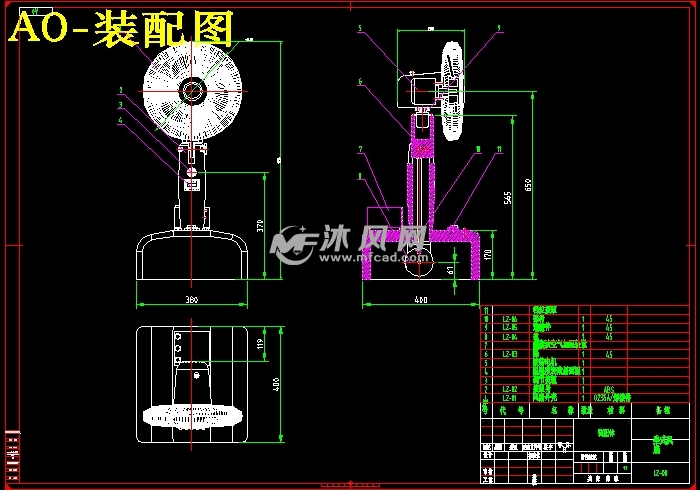 坐式电扇反求创新设计【落地风扇】【电风扇】【含solidworks】【原创