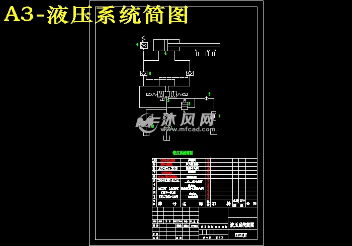 液压系统简图