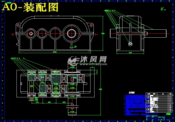 三级圆柱齿轮减速器的设计与分析【solidworks 仿真】