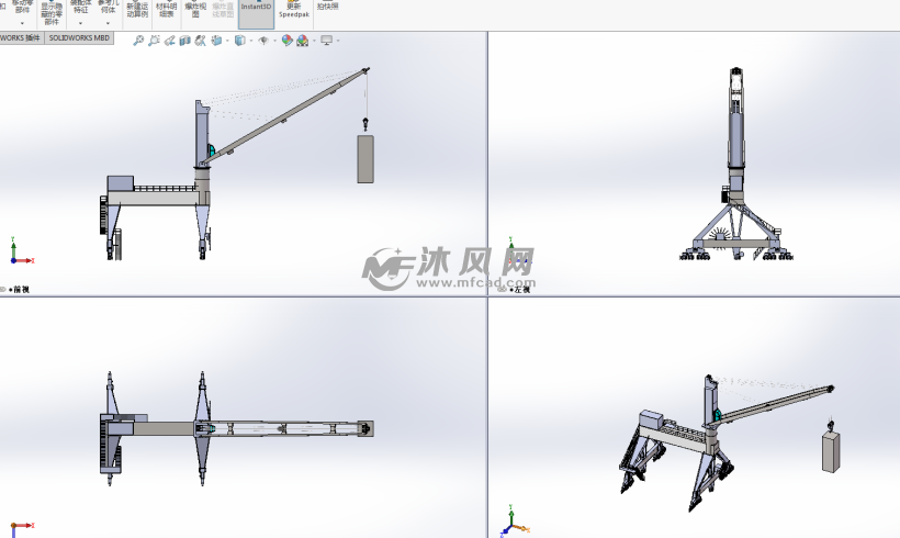 轨道移动式塔吊 码头起重机