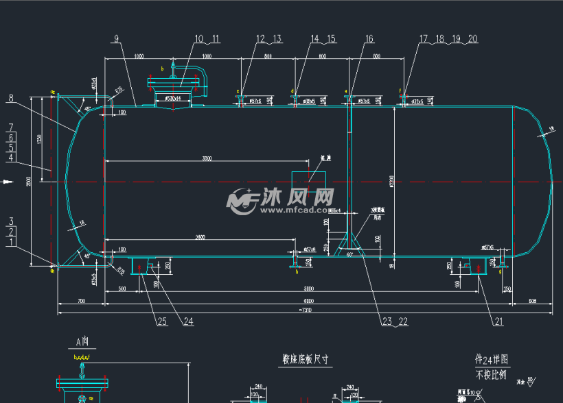 dn2200液氨储罐总成图