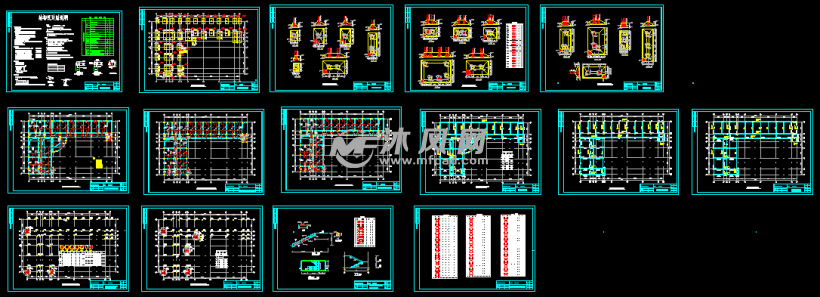 框架结构四层教学楼全套毕业设计含建筑结构图