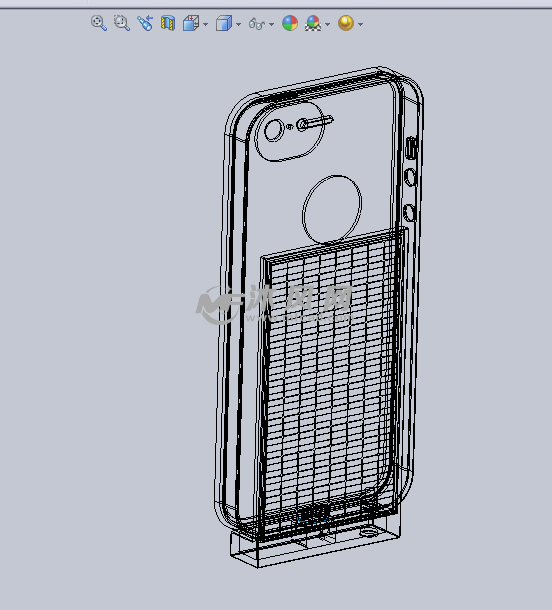 太阳能手机充电器设计模型 - solidworks生活用