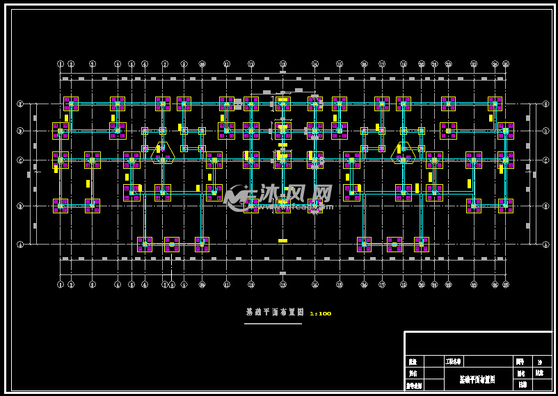 基础平面布置图