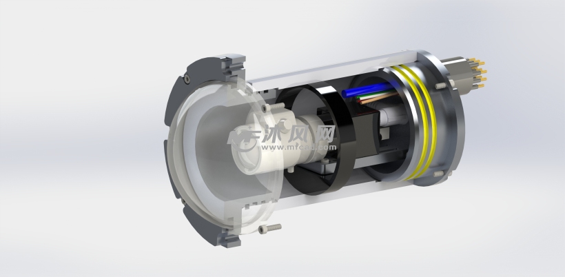 水下摄像头主体外壳模型 - solidworks数码产品
