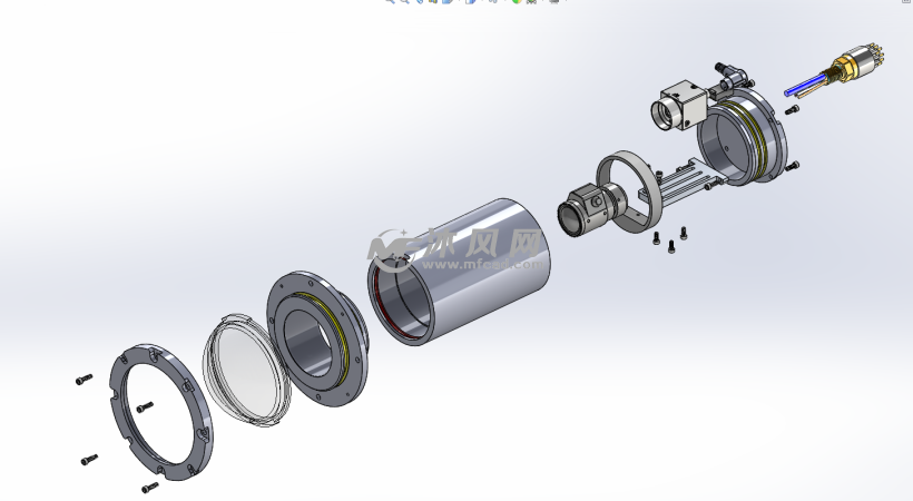 水下摄像头主体外壳模型 - solidworks数码产品