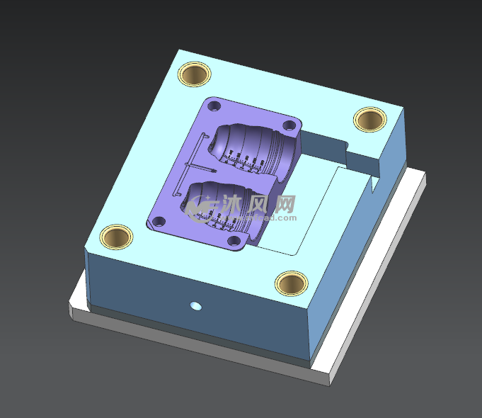 硅胶奶瓶模具硅胶模具3d图包胶模双色模具