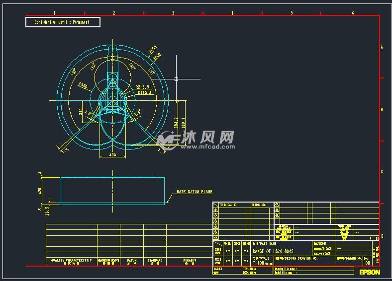 爱普生epson四轴机器人cad部分图纸