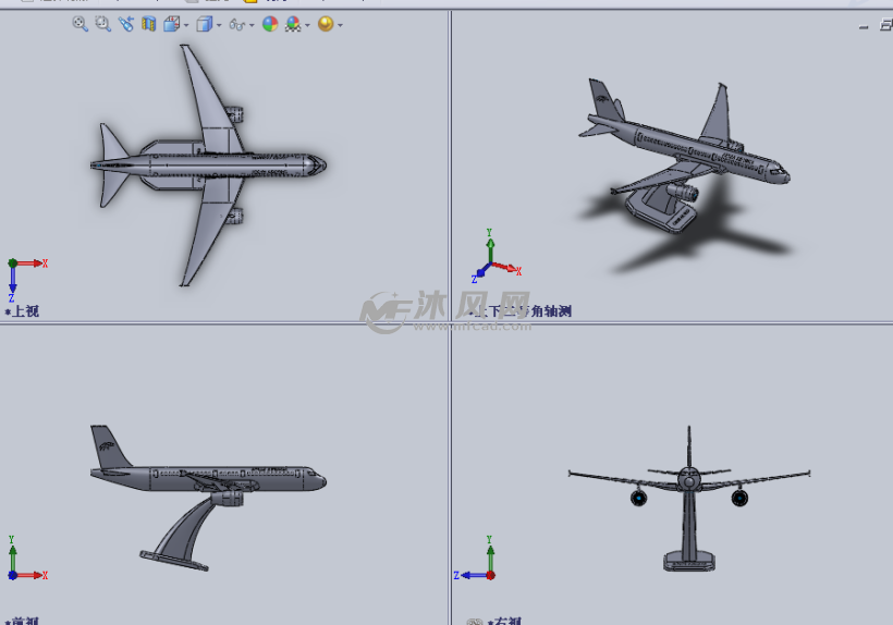 飞机摆件工艺品设计模型