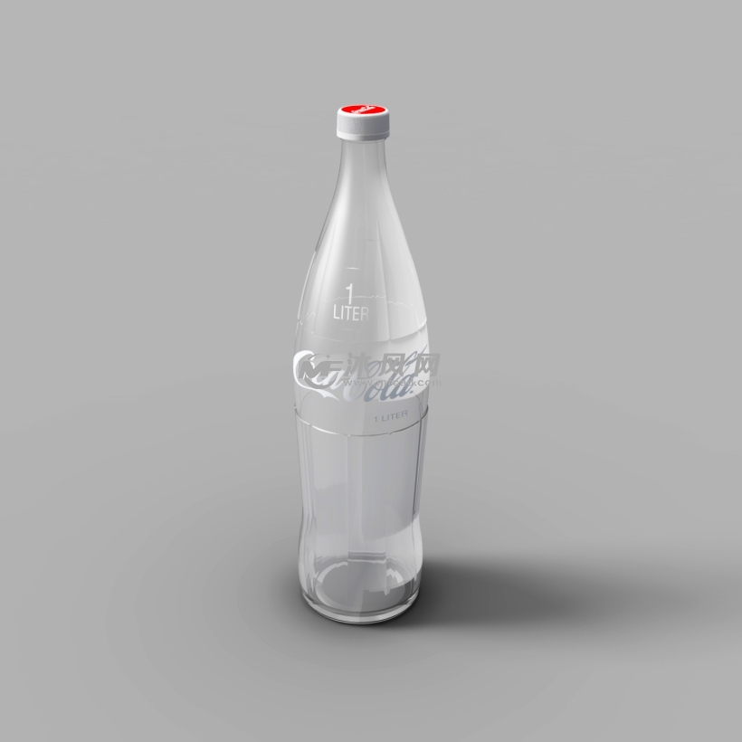 可乐瓶(1升玻璃装)设计模型 - solidworks瓶子容