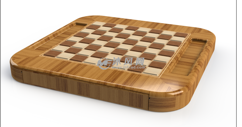 国际象棋棋盘设计模型 - solidworks生活用品类