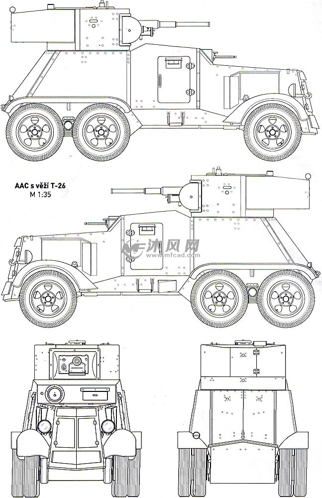武装装甲车(二战)设计模型