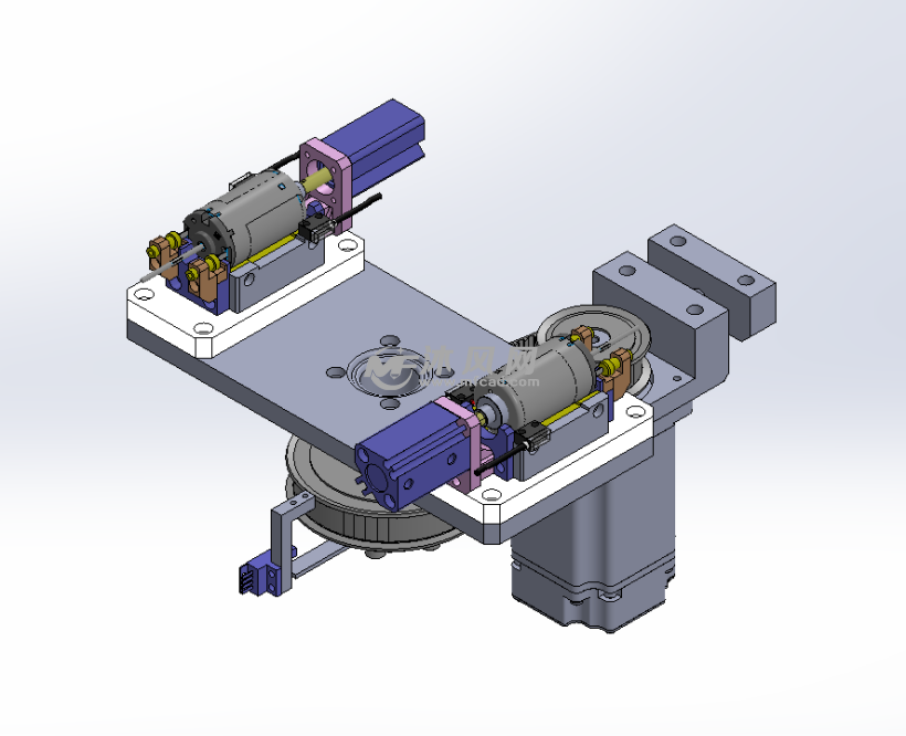 马达性能自动测试机 - solidworks机械设备模型