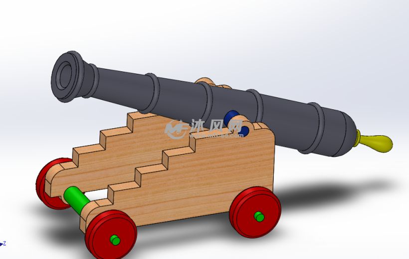 一款玩具大炮(组件)模型