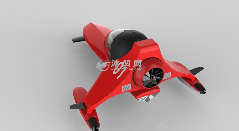 速度快的摩托艇(概念)设计模型 - solidworks交