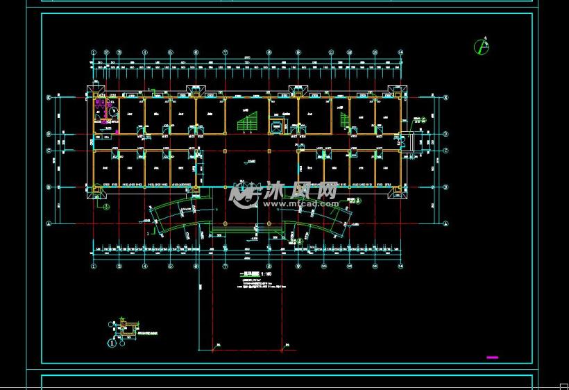 cad图纸 建筑图纸 办公建筑 多层办公楼建筑图纸