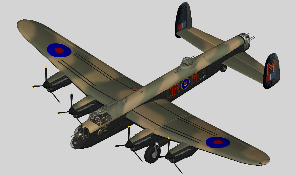 兰开斯特式轰炸机模型
