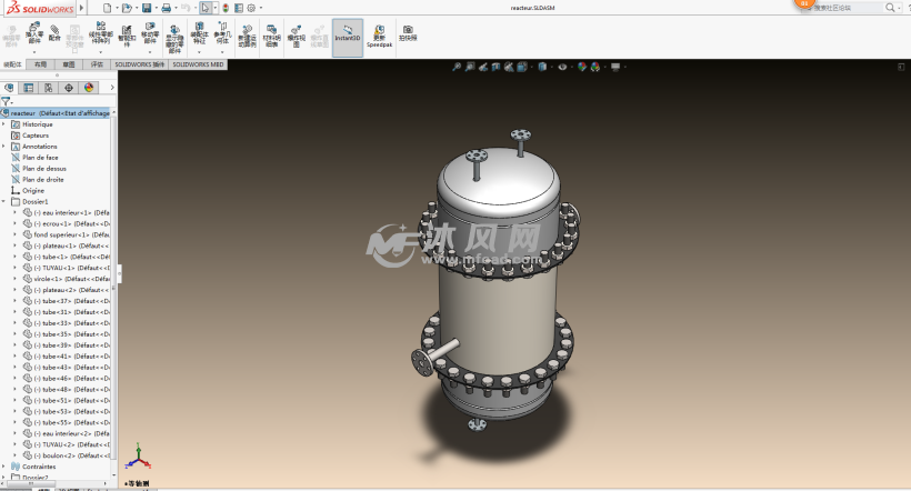 solidworks画过滤器,solidworks画过滤网 过滤器模型设计图纸 - solidworks机械设备模型下载