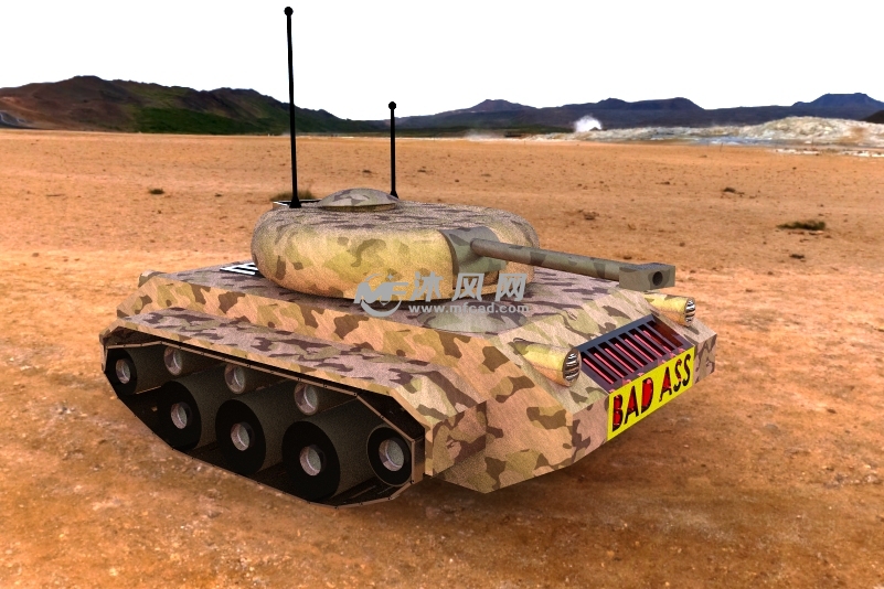 迷你坦克玩具 - solidworks军工用品模型下载