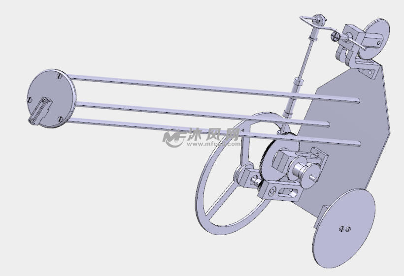 catia无碳小车3d模型