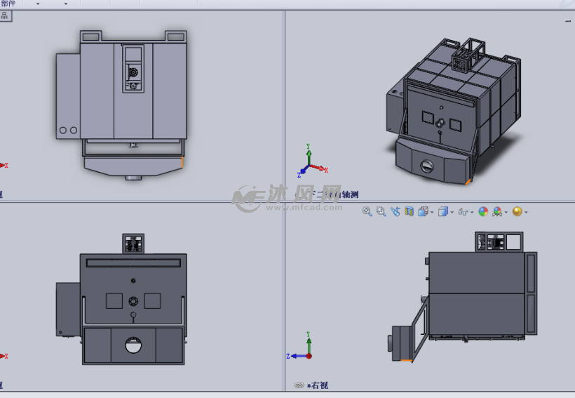 户外配电房设计模型 - solidworks机械设备模型下载 - 沐风图纸