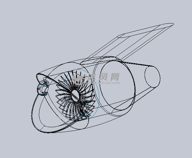 一款小型的涡轮风扇设计模型 - solidworks生活