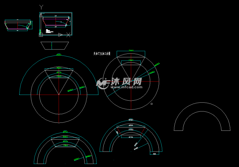 封头压力容器封头常用件 - AutoCAD其他常用标