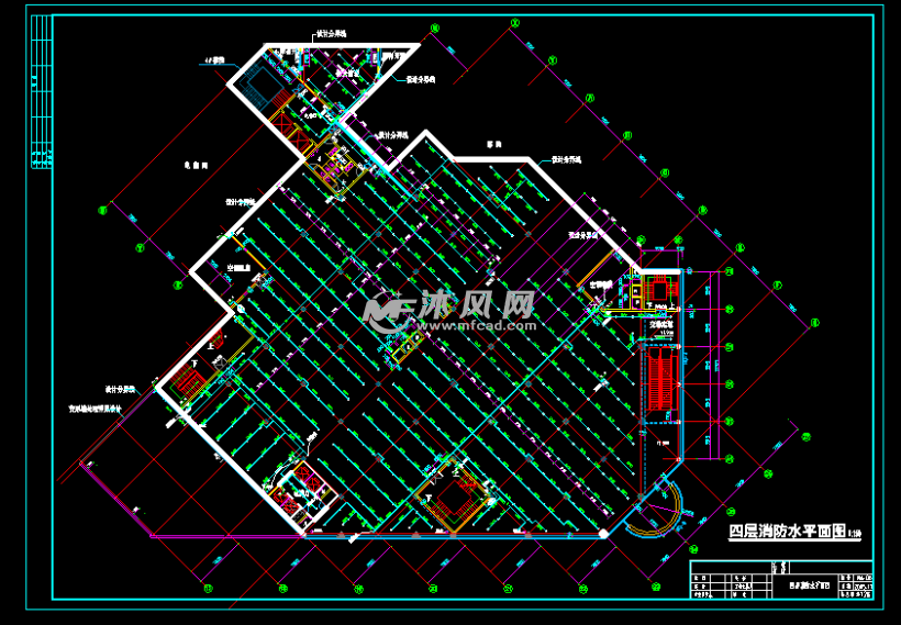某五层综合楼装修改造工程消防系统设计图 - c