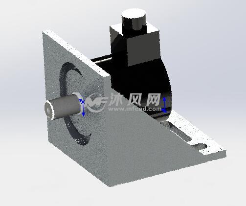 编码器安装支架 - solidworks小五金模型下载