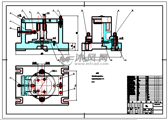 CA6140法兰盘4x9孔的图纸v图纸-AutoCAD普通建记录会审表格夹具龙图片